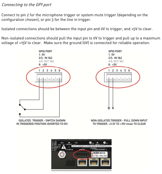 MX36 pinout