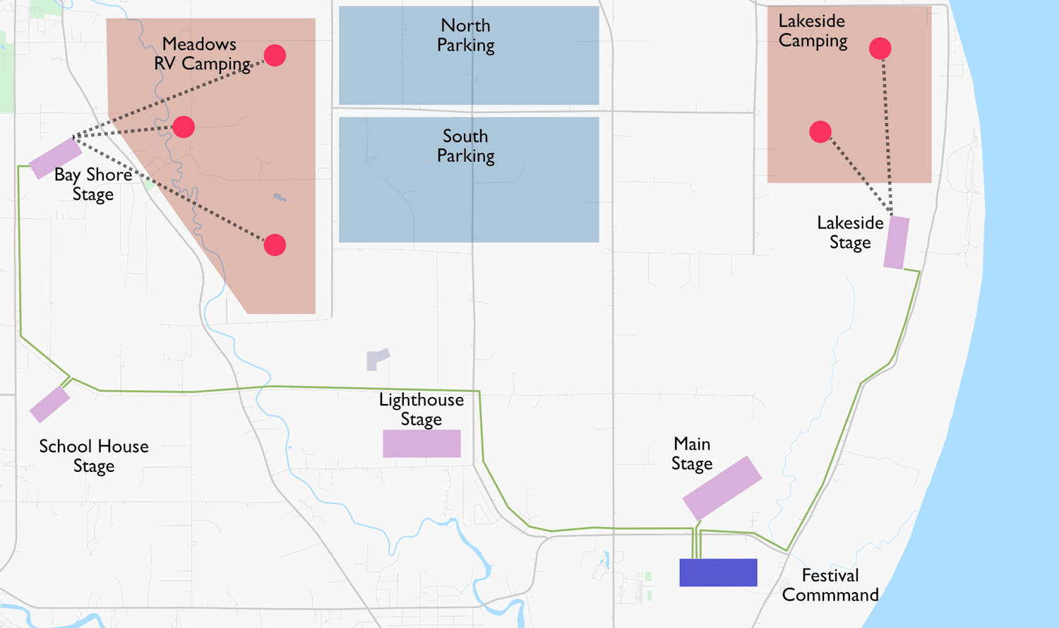 Large festival map